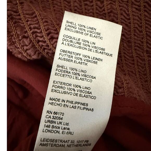 Anthropologie Linen Strapless Jumpsuit 💜 Cocoa Plum | 26W Plus NWT $198 Retail - Picture 6 of 10